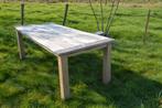 Tafel in teak, Huis en Inrichting, Tafels | Eettafels, Ophalen, Gebruikt, Rechthoekig, Teakhout