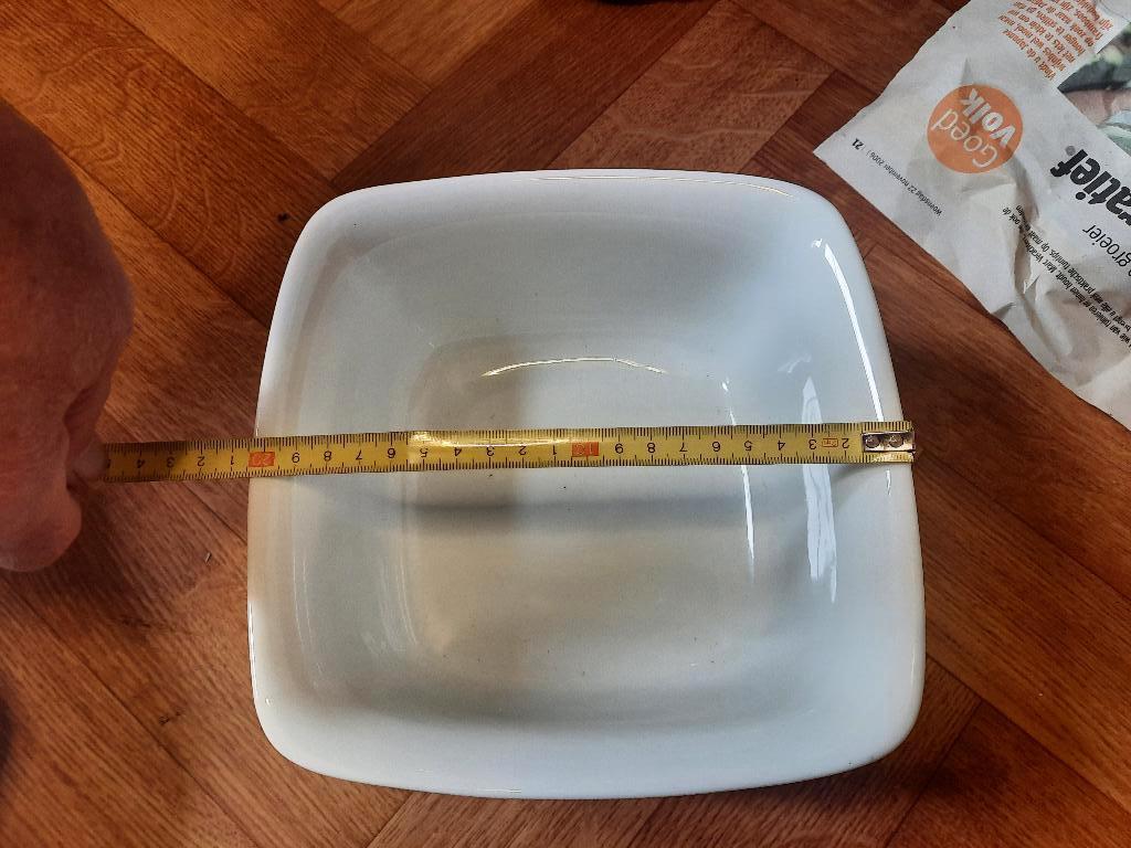 vierkante keramieken ovenschotel 20cm, hoogte 9 cm nieuw, Ophalen of Verzenden, Nieuw