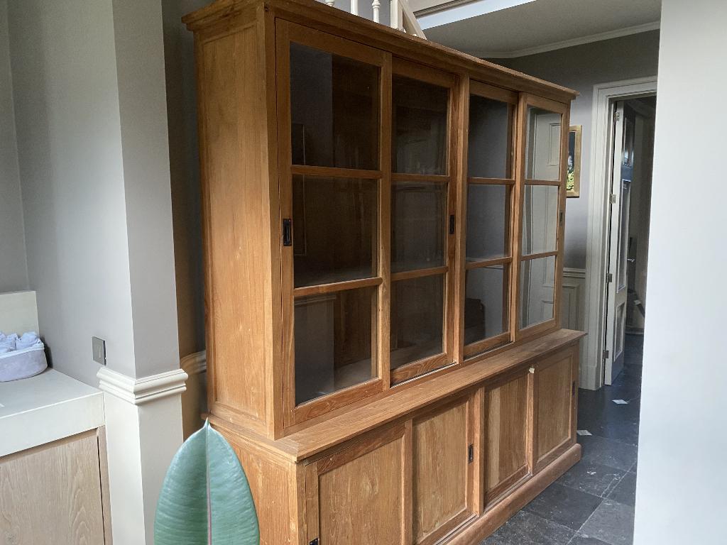 kast, Huis en Inrichting, Ophalen, Gebruikt, 200 cm of meer, Teakhout
