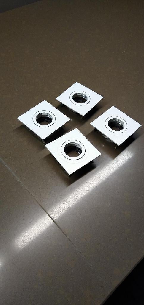 inbouwspots wit, Huis en Inrichting, Lampen | Spots, Gebruikt, Metaal of Aluminium, Ophalen of Verzenden, Inbouw