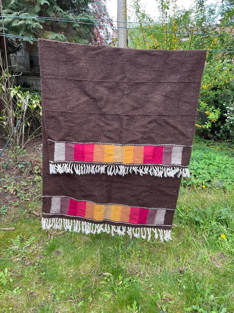 Vintage vaquero western zadeldek/deken, Ophalen of Verzenden, Zo goed als nieuw, Wol, Deken