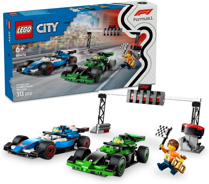 Neuf - Lego Grille de départ de F1 avec des voitures VCARB, Kinderen en Baby's, Speelgoed | Duplo en Lego, Nieuw, Lego, Complete set