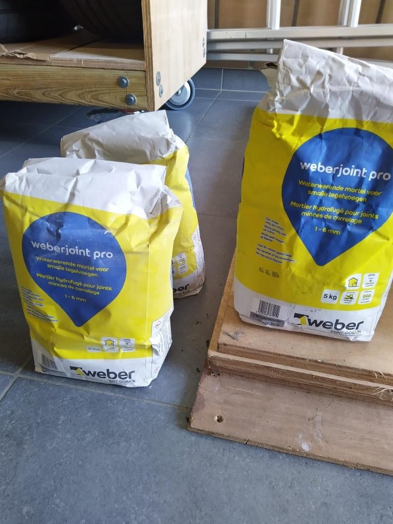 voegsel Weberjoint Pro cement grijs, Doe-het-zelf en Bouw, Ophalen, Nieuw