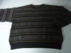 Wollen-Acryl Gestreepte Trui, Ophalen of Verzenden, Zo goed als nieuw, Maat 48/50 (M), Grijs