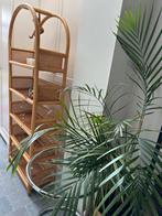 Vintage bamboe - rotan Boogrek/kast ,webbing, Ophalen, Zo goed als nieuw