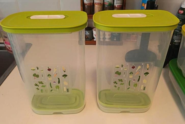 Tupperware VentilOfrais Haute 3,2 L  15€ pièce, Maison & Meubles, Cuisine| Tupperware, Neuf, Boîte, Vert, Enlèvement