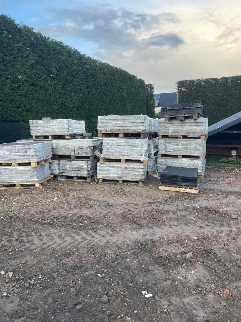 100m2 klinkers 22x11x8, Tuin en Terras, Ophalen, Zo goed als nieuw, Klinkers