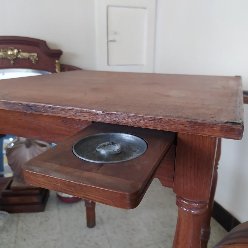 Vintage café kaarttafeltje, Antiquités & Art, Antiquités | Meubles | Tables, Enlèvement