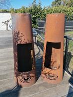 Cortenstalen tuinhaard: Fancy Flames – set of los, Tuin en Terras, Ophalen, Gebruikt