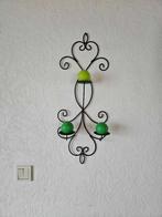 Décoration murale métal bougeoir bougies, Enlèvement ou Envoi, Comme neuf, Métal, Chandelier