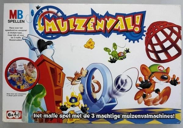 MB Muizenval Bordspel compleet spel Vintage 2004, Een of twee spelers, Verzenden, Zo goed als nieuw, MB spelen