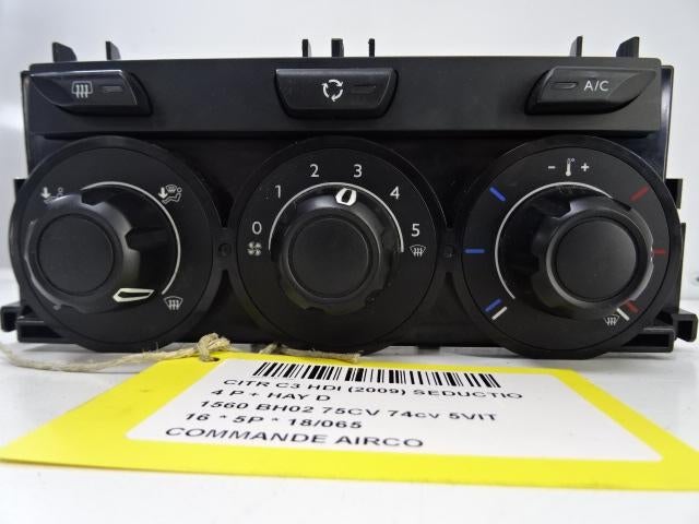 PANNEAU DE COMMANDE CLIMATISATION C3 (SC) (Z8-510001), Citroën, Mevr. I. Hauben, Utilisé, Rue de l'Espoir 34 34
4030  GRIVEGNÉE, BE