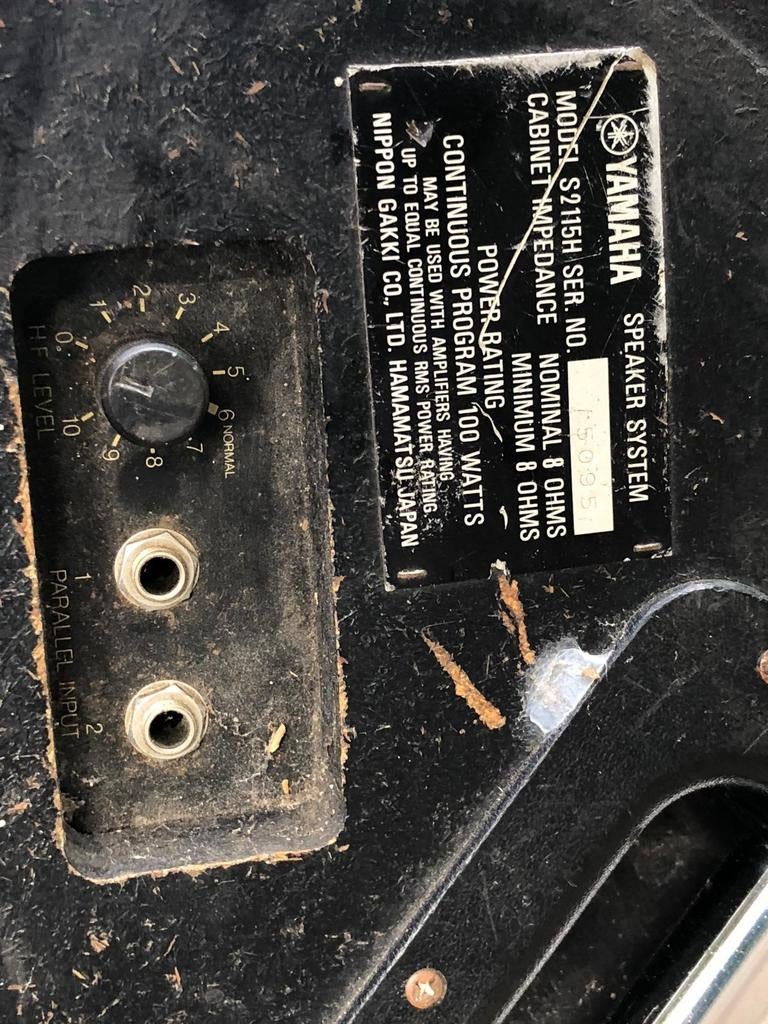 Yamaha pa speakers, Enlèvement