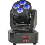 DMX-BESTUURDE WASH MOVING HEAD 4 x 18W RGBWA-UV 6-in-1, Muziek en Instrumenten, Ophalen of Verzenden, Nieuw, Overige typen, Kleur