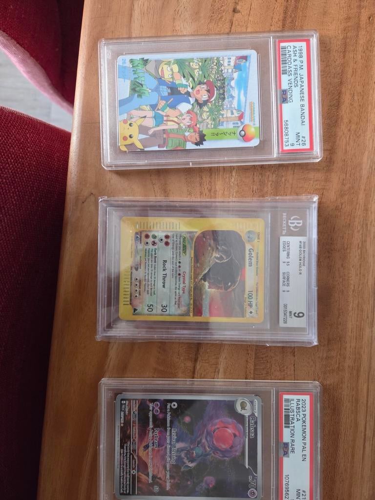 Graded pokemon kaarten, Enlèvement