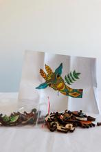 Puzzle girafe en bois avec des pièces de forme unique, Enlèvement ou Envoi, Moins de 500 pièces, Neuf, Puzzle