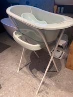 Baignoire BébéJou + réducteur vert menthe avec pied, Enlèvement, Comme neuf