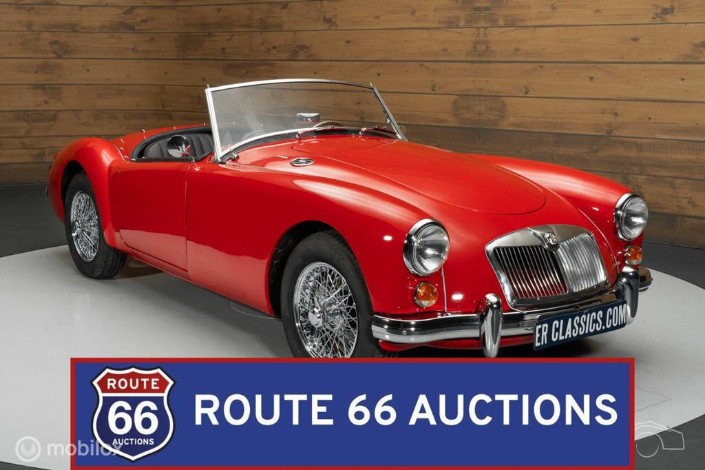 MG MGA 1600 Cabriolet | 1960 | Route 66 Auctions, Auto's, Zwart, Bedrijf, Handgeschakeld, Overige carrosserie
