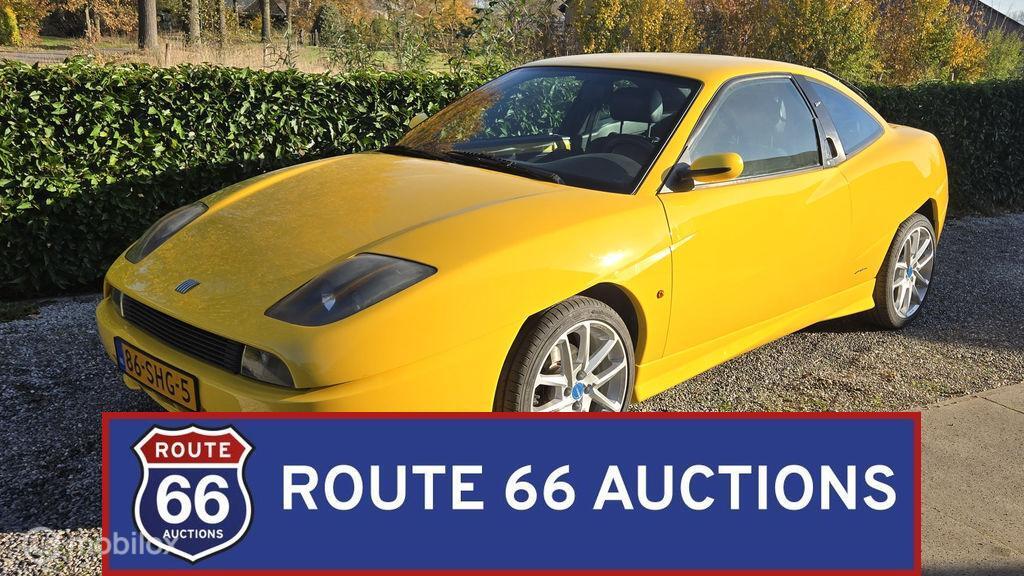 Fiat Coupé 1.8 16V | 1996 | Route 66 Auctions, Auto's, Zwart, Bedrijf, Handgeschakeld, Overige carrosserie