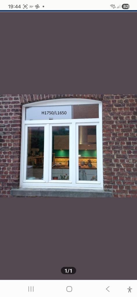 Chassis en pvc blanc, Enlèvement