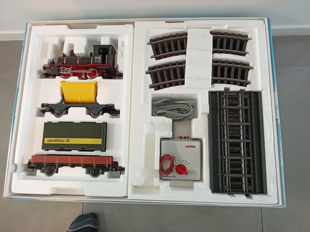 Kit de démarrage Marklin Spoor 1 54407 avec pont OVP., Enlèvement ou Envoi, Utilisé, Set de Trains, Märklin