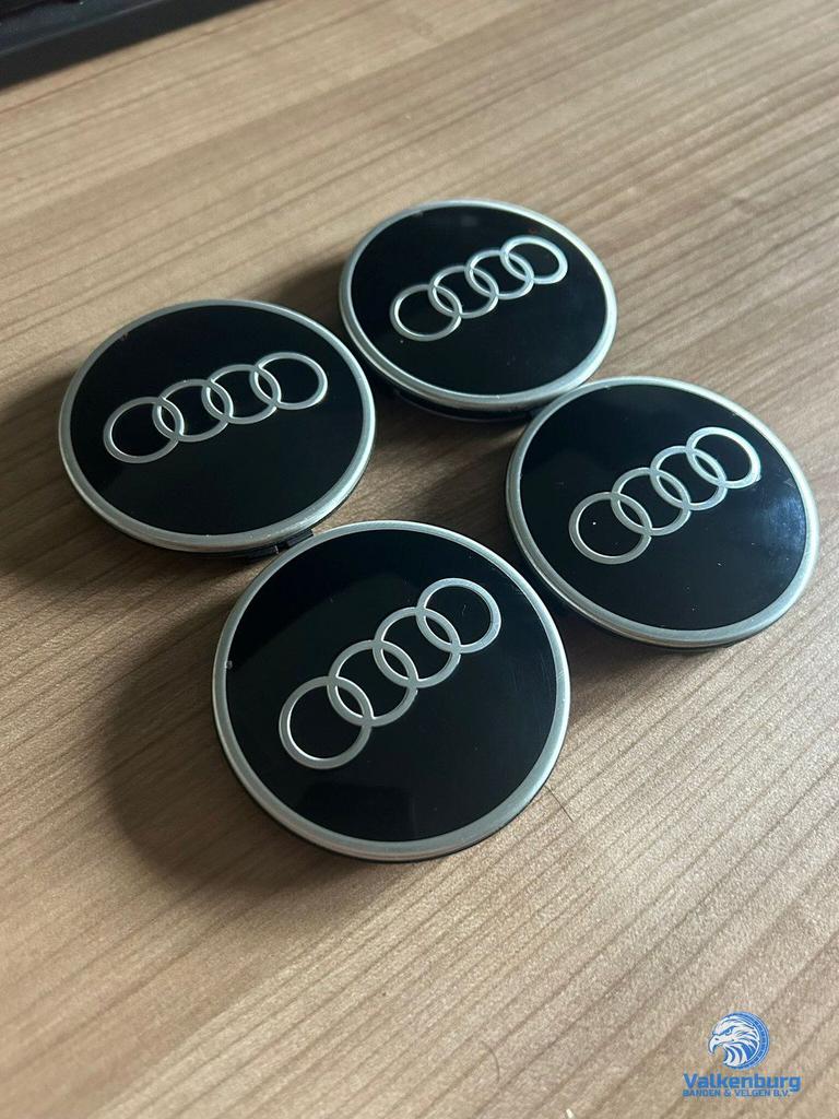 ORIGINELE Audi Sport naafkap naafdop set zwart, Auto diversen, Wieldoppen, Gebruikt, -, Verzenden, -