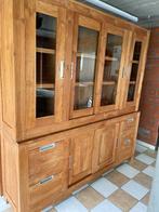 Teak vitrinekast, Ophalen, Zo goed als nieuw, Teakhout
