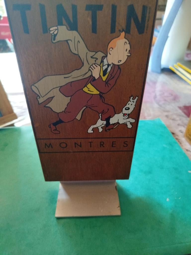 Tintin ancien présentoir à montre, Envoi, Tintin