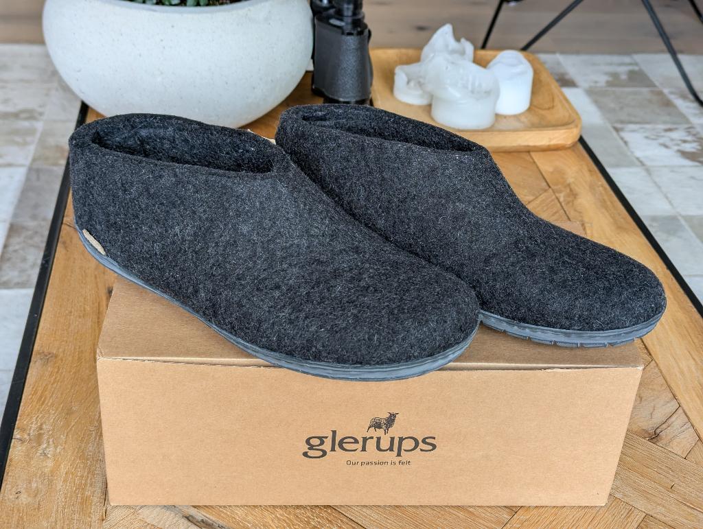 Glerups pantoffels (43/44), Zwart, Glerups, Ophalen of Verzenden, Zo goed als nieuw