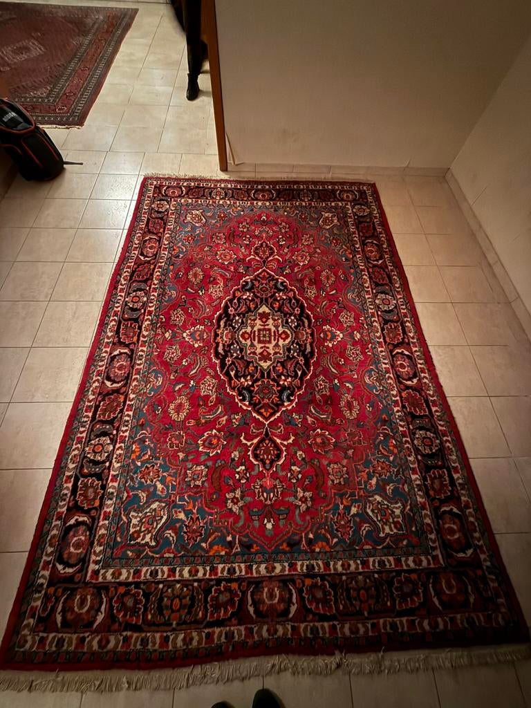 Tapis persan d'Iran noué à la main - style Kashan, Maison & Meubles, Ameublement | Tapis & Moquettes, Utilisé, 200 cm ou plus