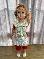 Grote vintage pop Aldo Folli 77 cm met volle slaapogen, Verzamelen, Ophalen of Verzenden, Gebruikt, Pop