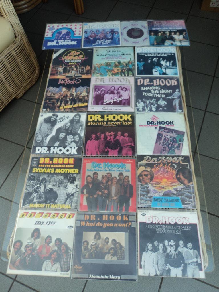 Dr. hook lot van 19 singles voor 20 euro!, Gebruikt, 7 inch, Ophalen of Verzenden, Fotohoes