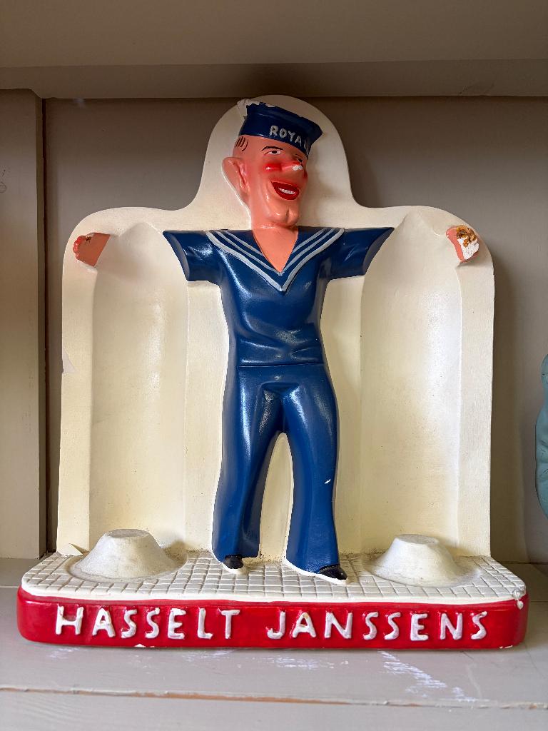 PLV  plâtre HASSELT JANSSENS, Collections, Marques & Objets publicitaires, Envoi, Utilisé