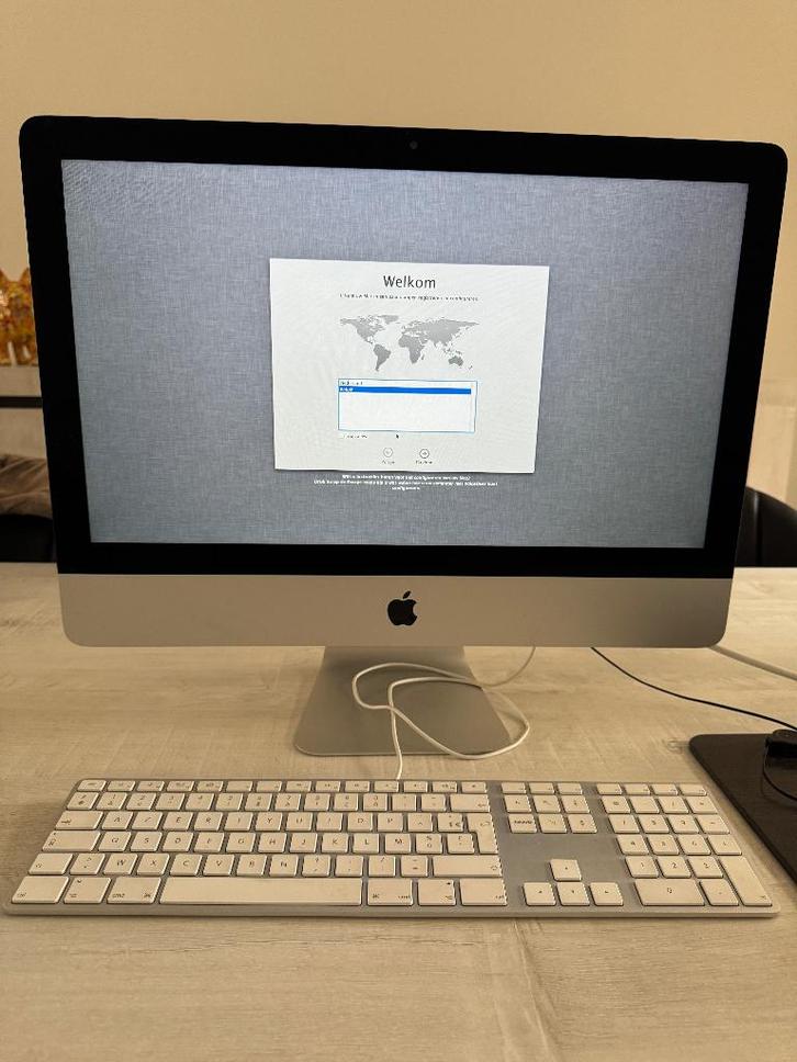APPLE IMAC 21,5 INCH, Computers en Software, Apple Desktops, Gebruikt, iMac, HDD, 2 tot 3 Ghz, 8 GB, Ophalen