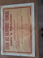 Reproductie van jaren 40 poster Legion volontaires francais, Collections, Enlèvement ou Envoi, Rectangulaire horizontal, A1 jusqu'à A3