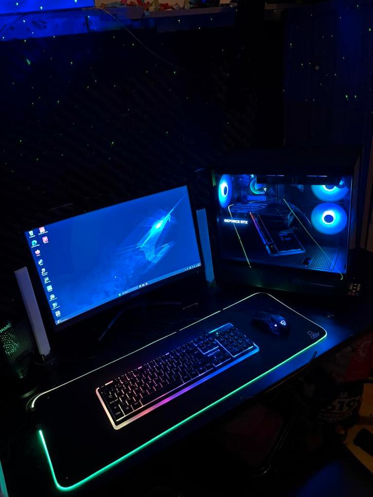 Full gaming pc setup, Informatique & Logiciels, Ordinateurs de bureau, Comme neuf, SSD, Gaming, Enlèvement ou Envoi