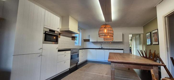Nette Landelijke Hoekkeuken + Inductie + GEDEMONTEERD, Huis en Inrichting, Keuken | Complete keukens, Hoekkeuken, Composiet, Ophalen of Verzenden
