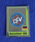 Panini sticker card voetbal  ' Euro 1980 - badge DDR ', Ophalen of Verzenden, Nieuw, Sticker