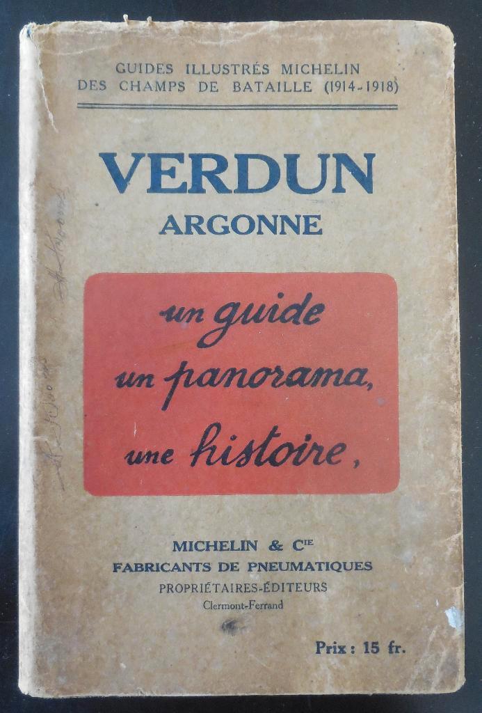 Trouvez un guide en Argonne - Michelin - 1931, Livres, Guerre & Militaire, Enlèvement ou Envoi