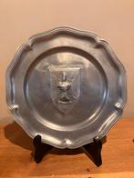 Sicut fulgur, bord in tin, Antiek en Kunst, Antiek | Tin, Ophalen of Verzenden