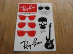 Stickers Ray-Ban 15 x 21 cm, Ophalen of Verzenden, Nieuw, Merk