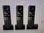 Philips draadloze telefoon - 3 stuks, Telecommunicatie, Ophalen of Verzenden, Zo goed als nieuw, 3 handsets, Stralingsarm