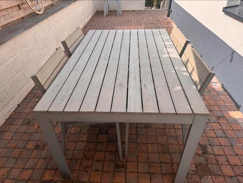 Table extérieure IKEA + 4 chaises, Tuin en Terras, Tuinsets en Loungesets, Gebruikt, Ophalen