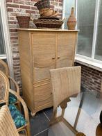 Tuinset +kast + bijzettafel + 5 stoelen regio Mechelen, Ophalen, Zo goed als nieuw, Bijzettafel, Tuinset