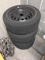 4 stalen velgen met band maat 205-55 R16 (Toyota Corolla), Auto-onderdelen, Banden en Velgen, Ophalen, Gebruikt, Velg(en), 16 inch