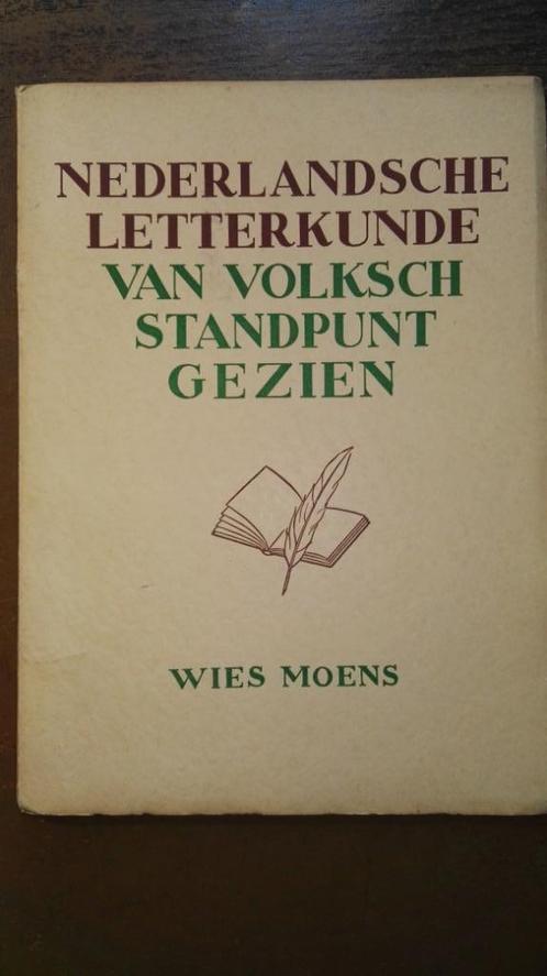 Wies Moens Nederlandsche letterkunde van volksch standpunt, Livres, Livres Autre, Enlèvement ou Envoi
