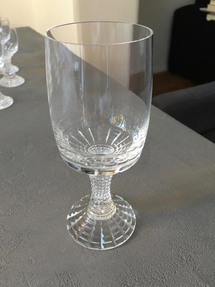 Rosenthal Polaris * 8 verres à vin blanc * Cristal vintage, Collections, Verres & Petits Verres, Utilisé, Autres types, Enlèvement ou Envoi