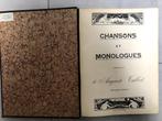 Chansons & monologues manuscrit appartenant à Auguste Talbot, Auguste Talbot, Enlèvement ou Envoi