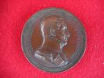 ancien médaillon Roi Léopold I en bronze massif 1831, Collections, Envoi