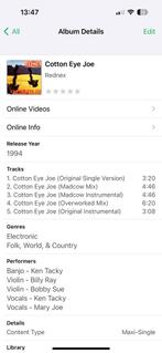 Eye Joe en coton Rednex, CD unique, CD & DVD, CD Singles, 1 single, Utilisé, Enlèvement ou Envoi, Maxi-single